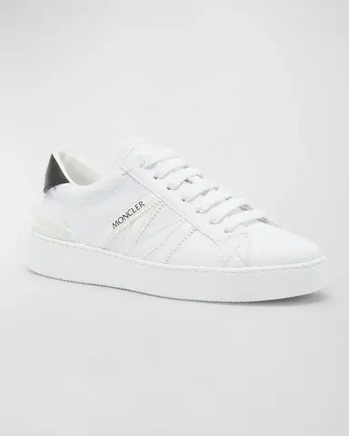Moncler Monaco M Leather Low-Top Sneakers | Thumbnail 3