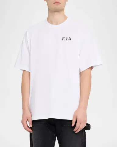 RTA Men's Colin Cotton Chest-Logo T-Shirt | Thumbnail 4 RTA Men's Colin Cotton Chest-Logo T-Shirt | Thumbnail 4