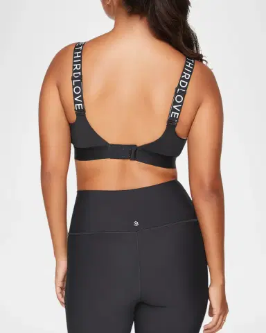 ThirdLove Kinetic Logo-Print Sports Bra | Thumbnail 3