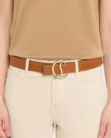 Christian Louboutin CL Logo Leather Belt | Thumbnail 2