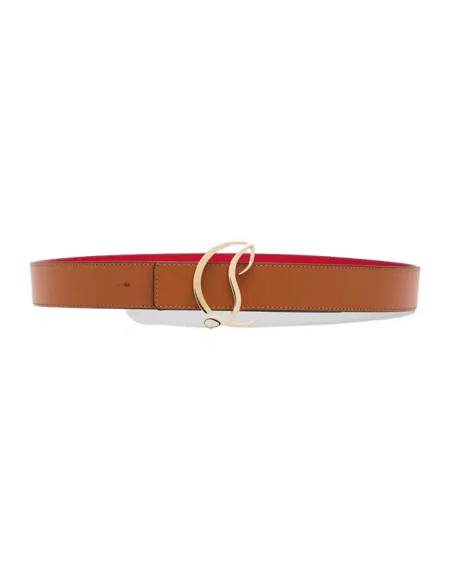 CL Logo Leather Belt
