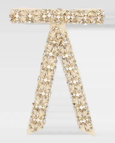 LELET NY Avril Crystal Velvet Bow | Thumbnail 2