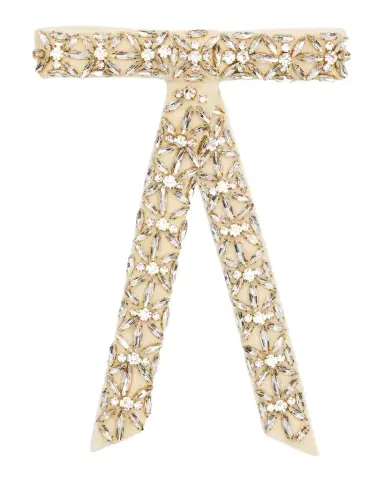 LELET NY Avril Crystal Velvet Bow | Thumbnail 1