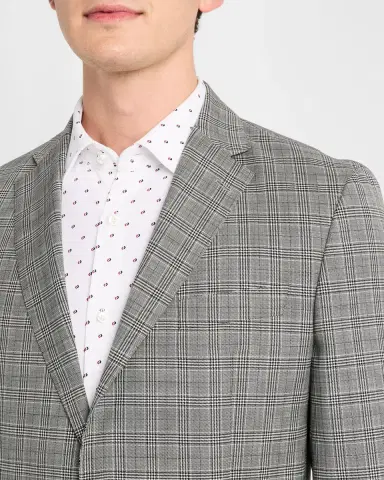 BOSS Men's Wool Houndstooth Plaid Sport Coat | Thumbnail 4 BOSS Men's Wool Houndstooth Plaid Sport Coat | Thumbnail 4
