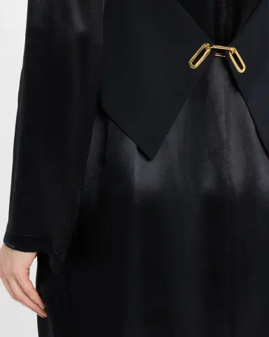 Emporio Armani Paneled Satin Mini Dress | Thumbnail 5