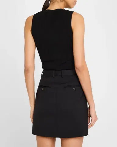 Argent Crewneck Ribbed Knit Tank | Thumbnail 3 Argent Crewneck Ribbed Knit Tank | Thumbnail 3