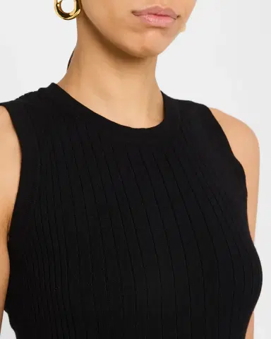 Argent Crewneck Ribbed Knit Tank | Thumbnail 5 Argent Crewneck Ribbed Knit Tank | Thumbnail 5