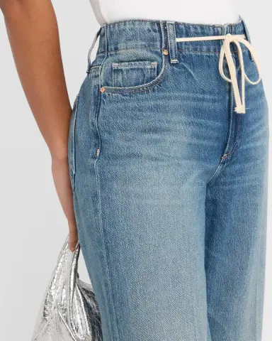 PAIGE Zoey Wide-Leg Jeans with Tie | Thumbnail 5
