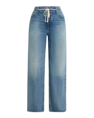 PAIGE Zoey Wide-Leg Jeans with Tie | Thumbnail 1