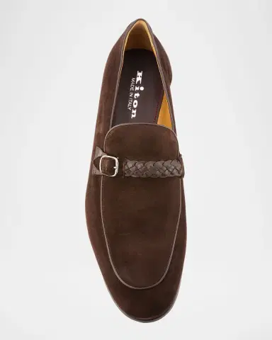 Kiton Men 's Goatskin Loafers | Thumbnail 5