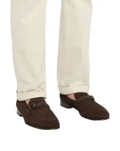 Kiton Men 's Goatskin Loafers | Thumbnail 1