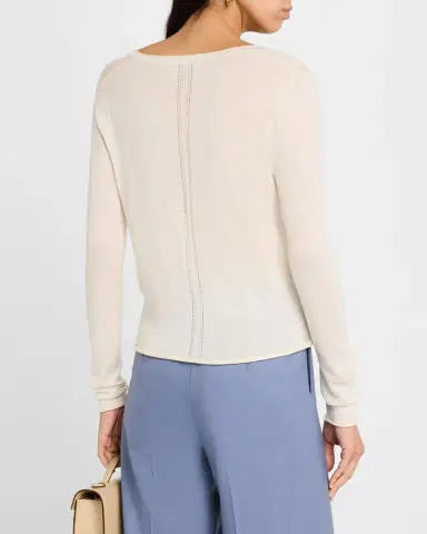 Argent Scoop-Neck Knit T-Shirt | Thumbnail 3 Argent Scoop-Neck Knit T-Shirt | Thumbnail 3