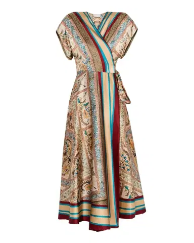 Pierre-Louis Mascia Floral-Print Silk Midi Wrap Dress | Thumbnail 1 Pierre-Louis Mascia Floral-Print Silk Midi Wrap Dress | Thumbnail 1