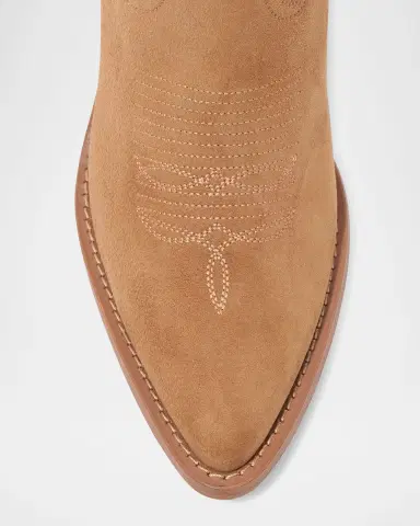 Partlow Katie Suede Western Stiletto Booties | Thumbnail 4 Partlow Katie Suede Western Stiletto Booties | Thumbnail 4