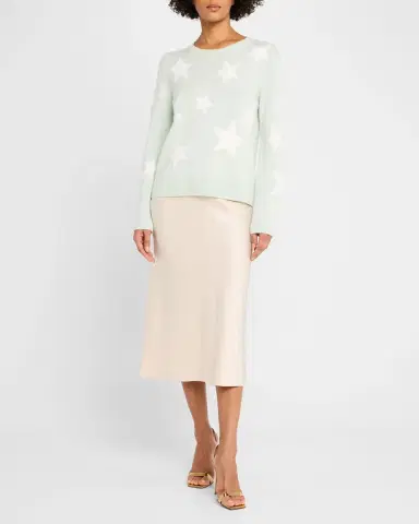 Alice + Olivia Maeve Mid-Length Slip Skirt | Thumbnail 2