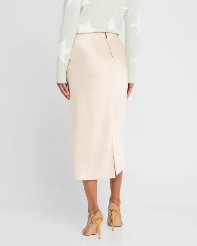 Alice + Olivia Maeve Mid-Length Slip Skirt | Thumbnail 3