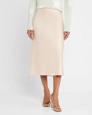 Alice + Olivia Maeve Mid-Length Slip Skirt | Thumbnail 4