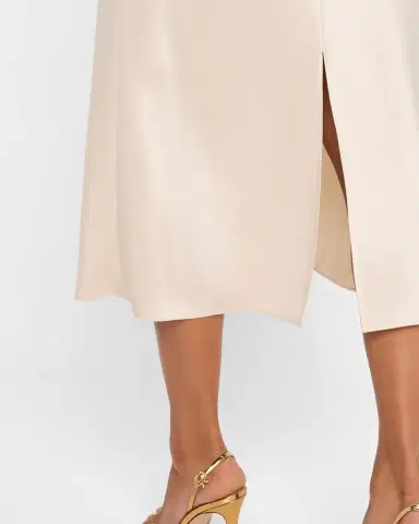 Alice + Olivia Maeve Mid-Length Slip Skirt | Thumbnail 5
