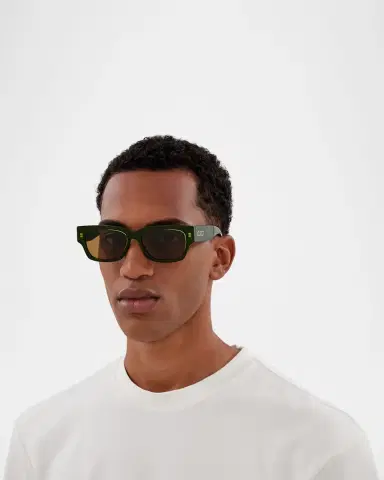 Gucci Men's GG1794SM Acetate Rectangle Sunglasses | Thumbnail 3