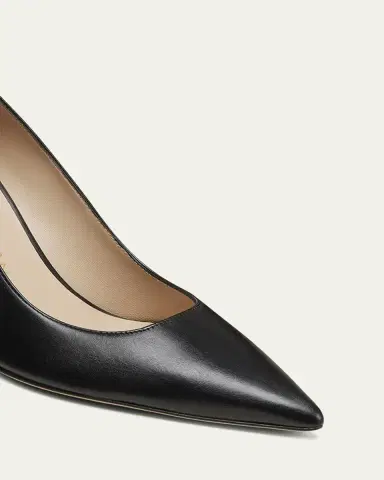 Stuart Weitzman Stuart Leather Stiletto Pumps | Thumbnail 4