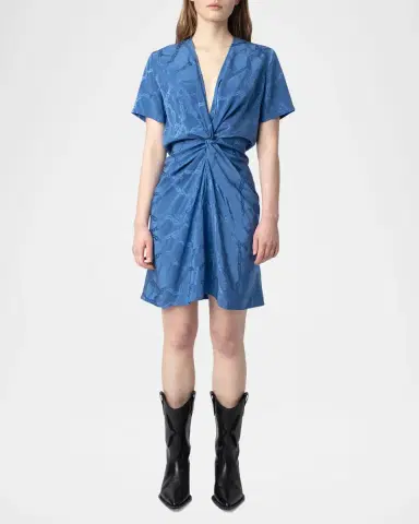 Zadig & Voltaire Rozom Chain Jacquard Mini Dress | Thumbnail 2