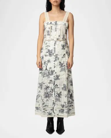 Zadig & Voltaire Renaid Tropical Island Midi Dress | Thumbnail 2 Zadig & Voltaire Renaid Tropical Island Midi Dress | Thumbnail 2