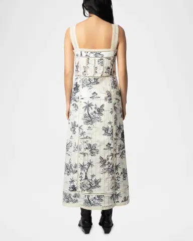 Zadig & Voltaire Renaid Tropical Island Midi Dress | Thumbnail 3 Zadig & Voltaire Renaid Tropical Island Midi Dress | Thumbnail 3