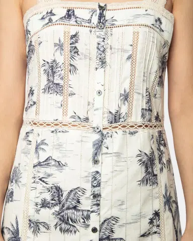 Zadig & Voltaire Renaid Tropical Island Midi Dress | Thumbnail 4 Zadig & Voltaire Renaid Tropical Island Midi Dress | Thumbnail 4