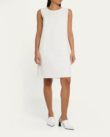 Lafayette 148 New York Sleeveless Cotton-Blend Shift Dress | Thumbnail 2