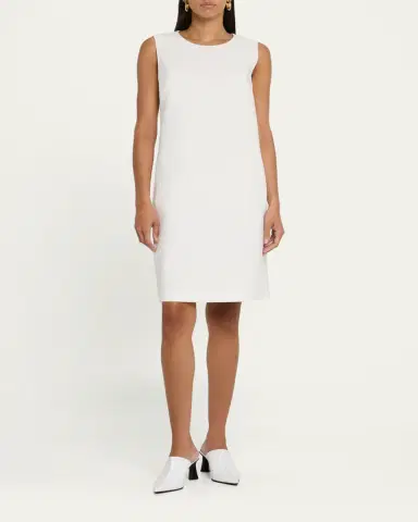 Lafayette 148 New York Sleeveless Cotton-Blend Shift Dress | Thumbnail 4