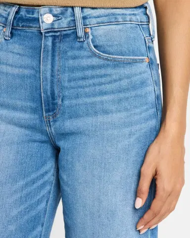 PAIGE Anessa Wide-Leg Raw Hem Jeans | Thumbnail 5