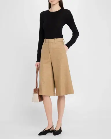 Loro Piana Drake Light Wool Cashmere Bermuda Shorts | Thumbnail 2