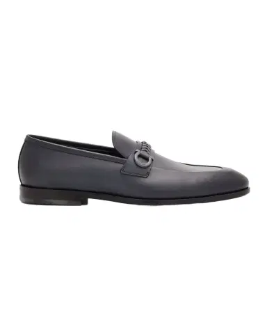 Ferragamo Men's Antigua Leather Woven-Strap Gancio Loafers | Thumbnail 1 Ferragamo Men's Antigua Leather Woven-Strap Gancio Loafers | Thumbnail 1