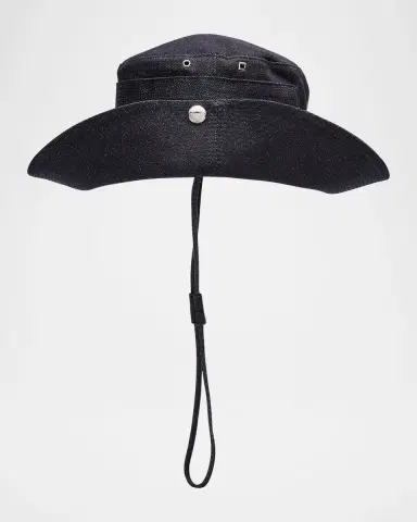 Jacquemus The de-Nimes Logo Cotton Denim Bucket Hat | Thumbnail 3