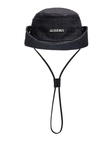 Jacquemus The de-Nimes Logo Cotton Denim Bucket Hat | Thumbnail 1