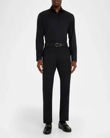 Ferragamo Men's Avrilvit Leather Two-Tone Gancini Bit Loafers | Thumbnail 3 Ferragamo Men's Avrilvit Leather Two-Tone Gancini Bit Loafers | Thumbnail 3