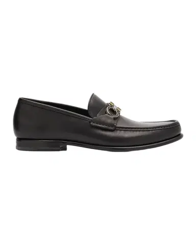Ferragamo Men's Avrilvit Leather Two-Tone Gancini Bit Loafers | Thumbnail 1 Ferragamo Men's Avrilvit Leather Two-Tone Gancini Bit Loafers | Thumbnail 1