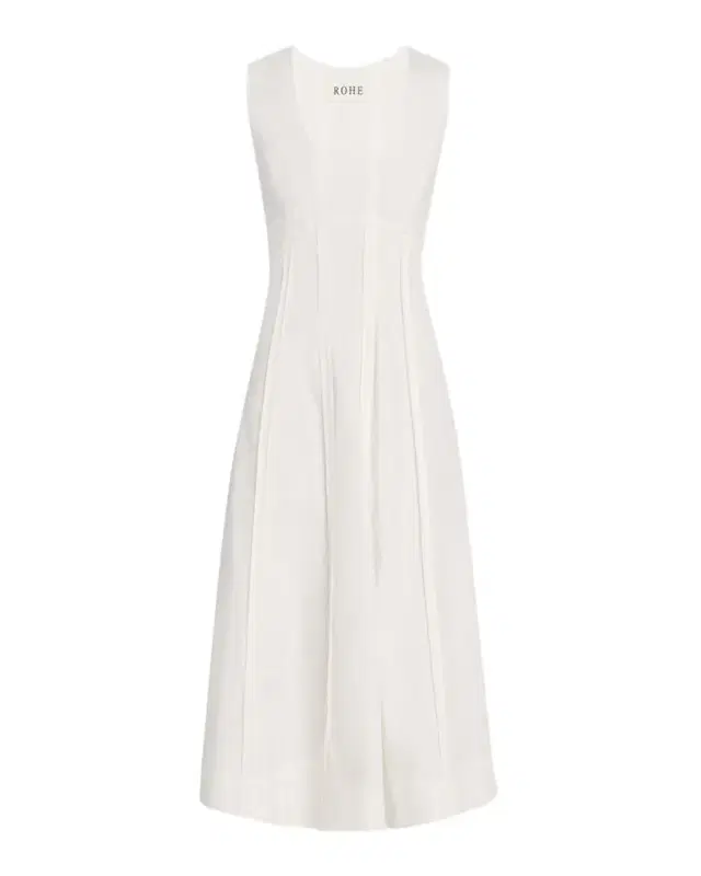Sculptural Poplin Midi Dress