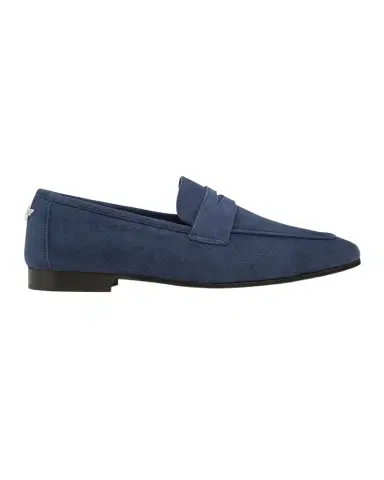 Bougeotte Flaneur Suede Penny Loafers | Thumbnail 1 Bougeotte Flaneur Suede Penny Loafers | Thumbnail 1