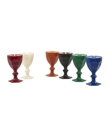 Baccarat Harcourt Goblet Candle, Blue | Thumbnail 1
