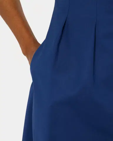 Emporio Armani Pleated Fit-&-Flare Mini Dress | Thumbnail 5 Emporio Armani Pleated Fit-&-Flare Mini Dress | Thumbnail 5