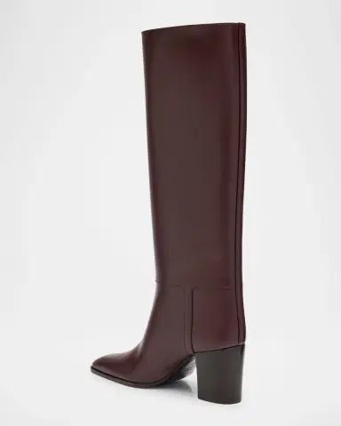Saint Laurent Julia 75 Knee-High Leather Boots | Thumbnail 3