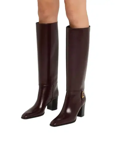 Saint Laurent Julia 75 Knee-High Leather Boots | Thumbnail 1