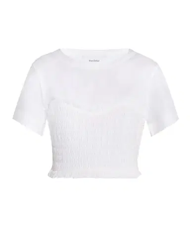 Merlette Shel Smocked Ruffle Cotton Top | Thumbnail 1 Merlette Shel Smocked Ruffle Cotton Top | Thumbnail 1