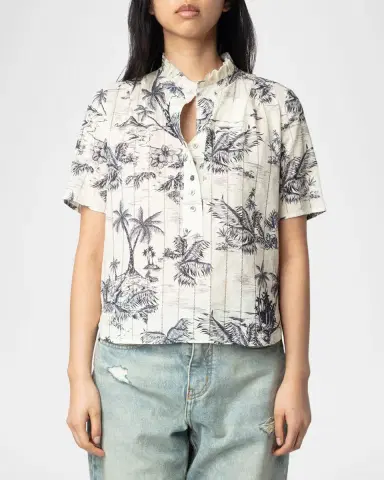 Zadig & Voltaire Topher Tropical Island Blouse | Thumbnail 3 Zadig & Voltaire Topher Tropical Island Blouse | Thumbnail 3