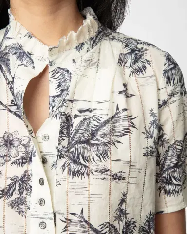 Zadig & Voltaire Topher Tropical Island Blouse | Thumbnail 4 Zadig & Voltaire Topher Tropical Island Blouse | Thumbnail 4