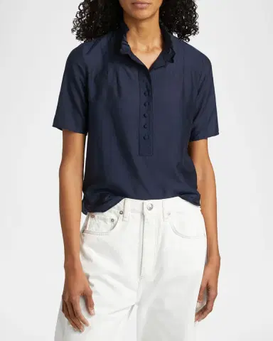 Zadig & Voltaire Topher Ruffle Blouse | Thumbnail 4 Zadig & Voltaire Topher Ruffle Blouse | Thumbnail 4