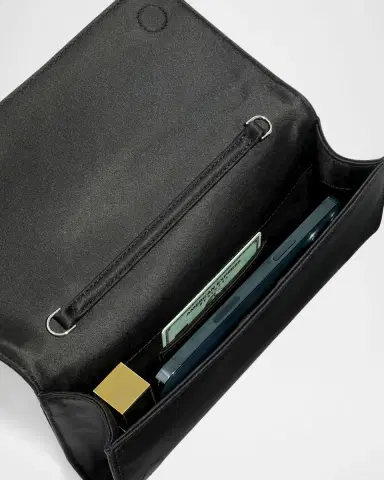 ALEXIS BITTAR Crystal Curve Recycled Satin Clutch Bag | Thumbnail 4 ALEXIS BITTAR Crystal Curve Recycled Satin Clutch Bag | Thumbnail 4