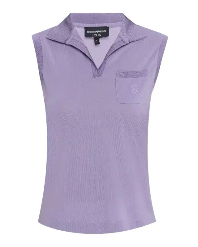 Emporio Armani Sleeveless Pique Polo