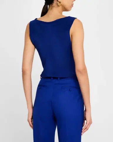 Argent Scoop-Neck Silk Charmeuse Tank | Thumbnail 2